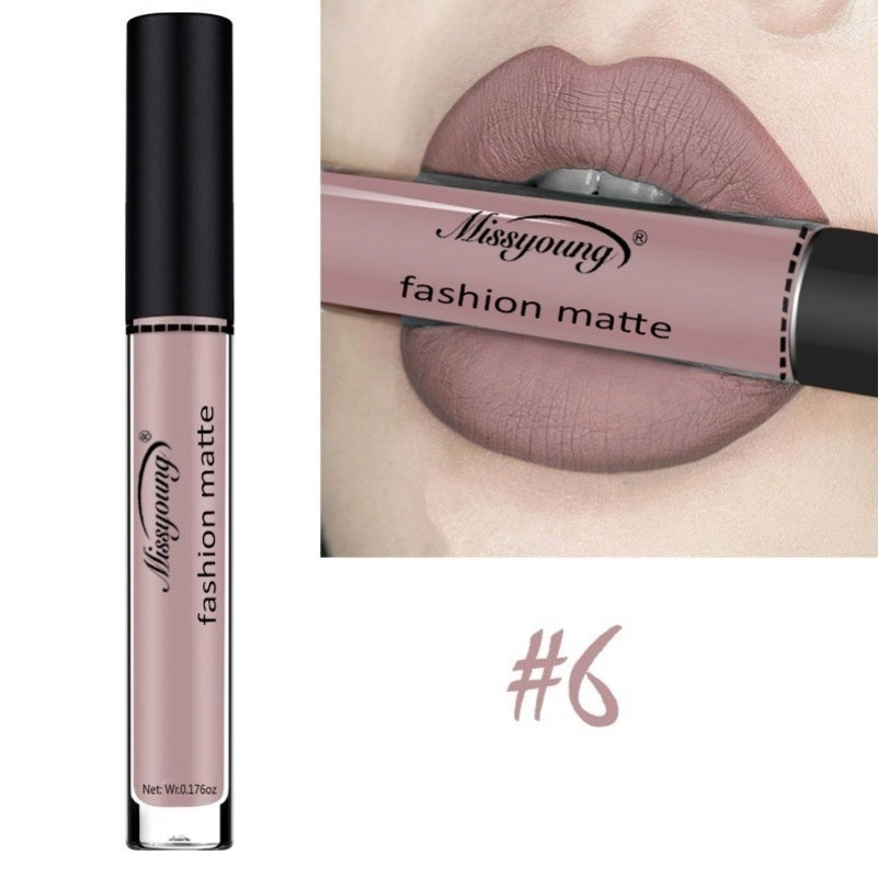 Lip Gloss Liquid Lipstick Non-Stick Cup Matte Makeup Lip Gloss Liquid Lipstick Non-Stick Cup Matte Makeup